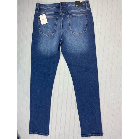 Forever 21 Size 33 Womens Jeans Slim High Rise Dark Wash Stretch - Picture 3 of 5